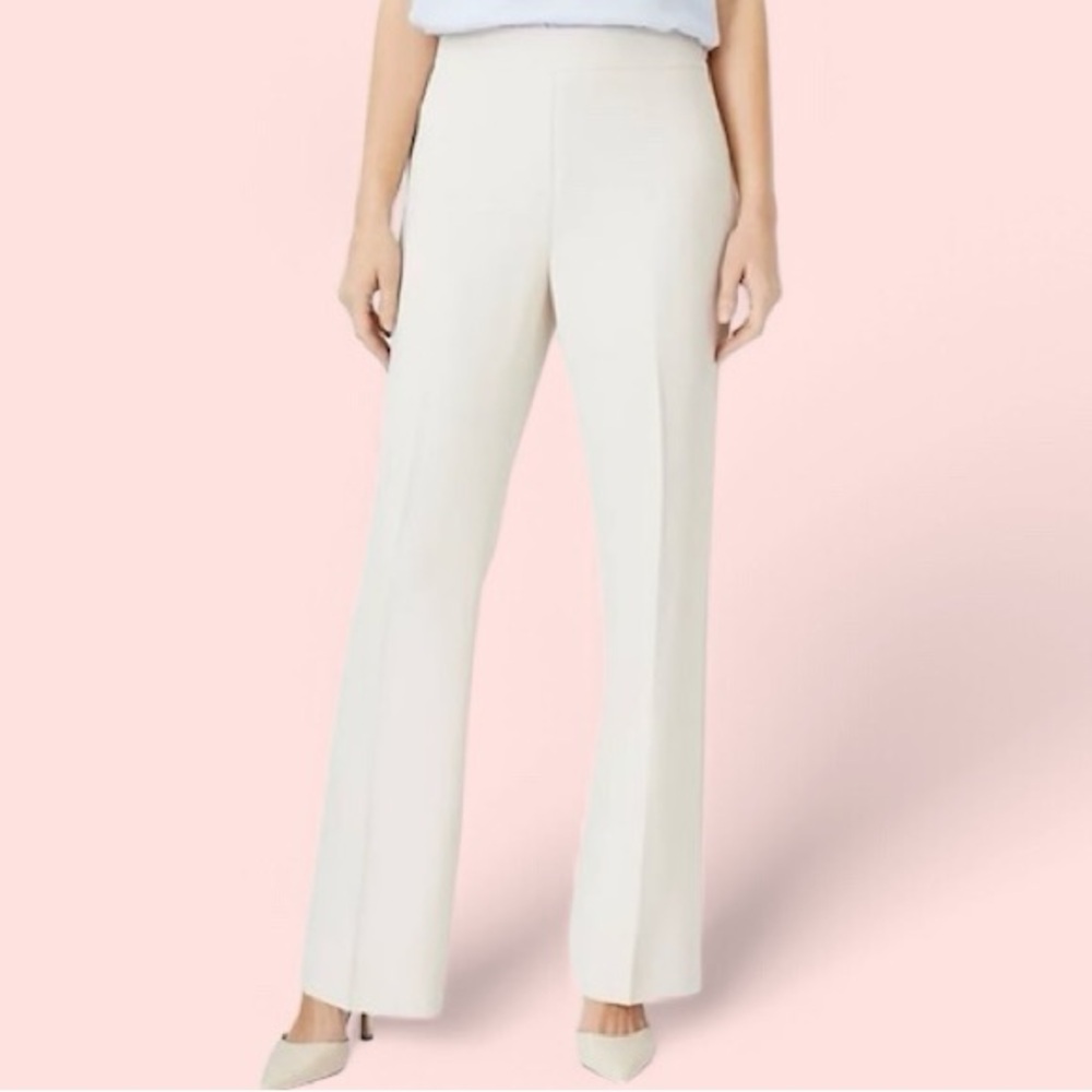 Mark Zunino Women's Ivory High Waisted Trousers